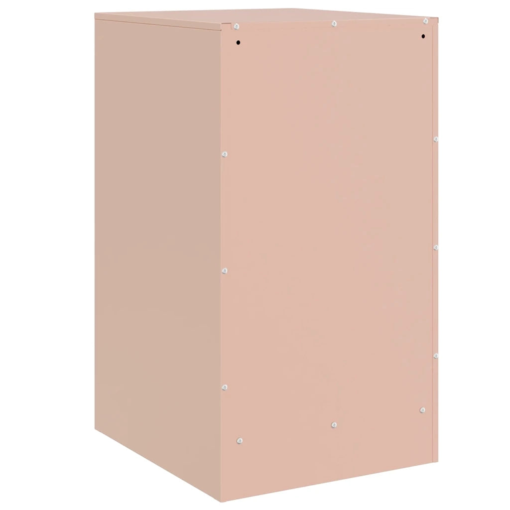 Comodino Rosa 34,5x39x62 cm in Acciaio