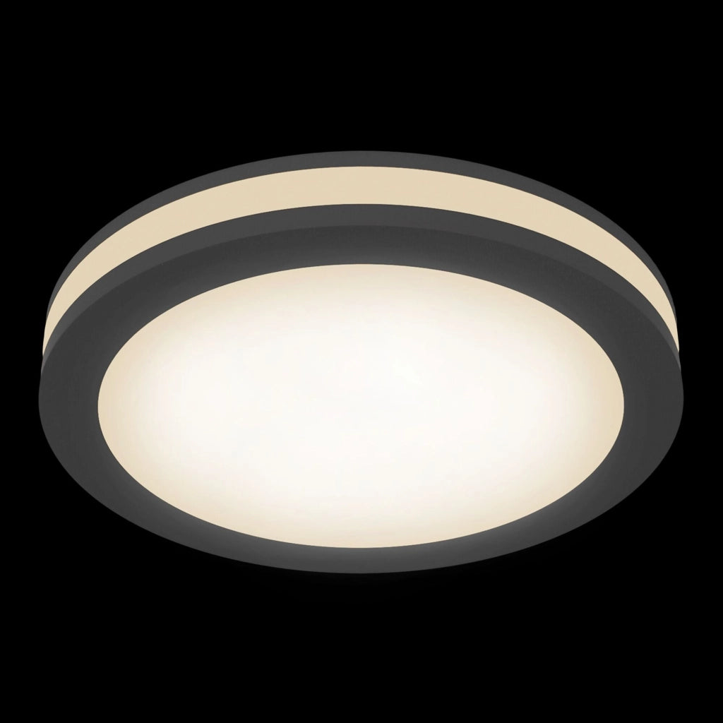 Faretto da incasso Downlight in Alluminio Phanton Nero