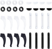 Accessori per Occhiali - Pads Antiscivolo - Pads per Occhiali in Silicone - Orecchini Autoadesivi - Accessori per Occhiali - 16 Paia - Leggeri e Comfortevoli - Accessori per Occhiali