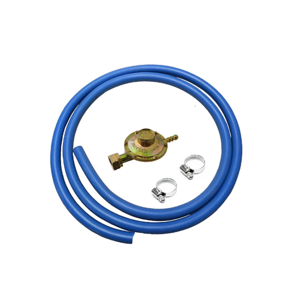 KIT REGOLATORE/TUBO GPL E FASCETTE - REGOLATORE GPL- TUBO 1,5 METRI - 2 FASCETTE ZINCATE  - GNA