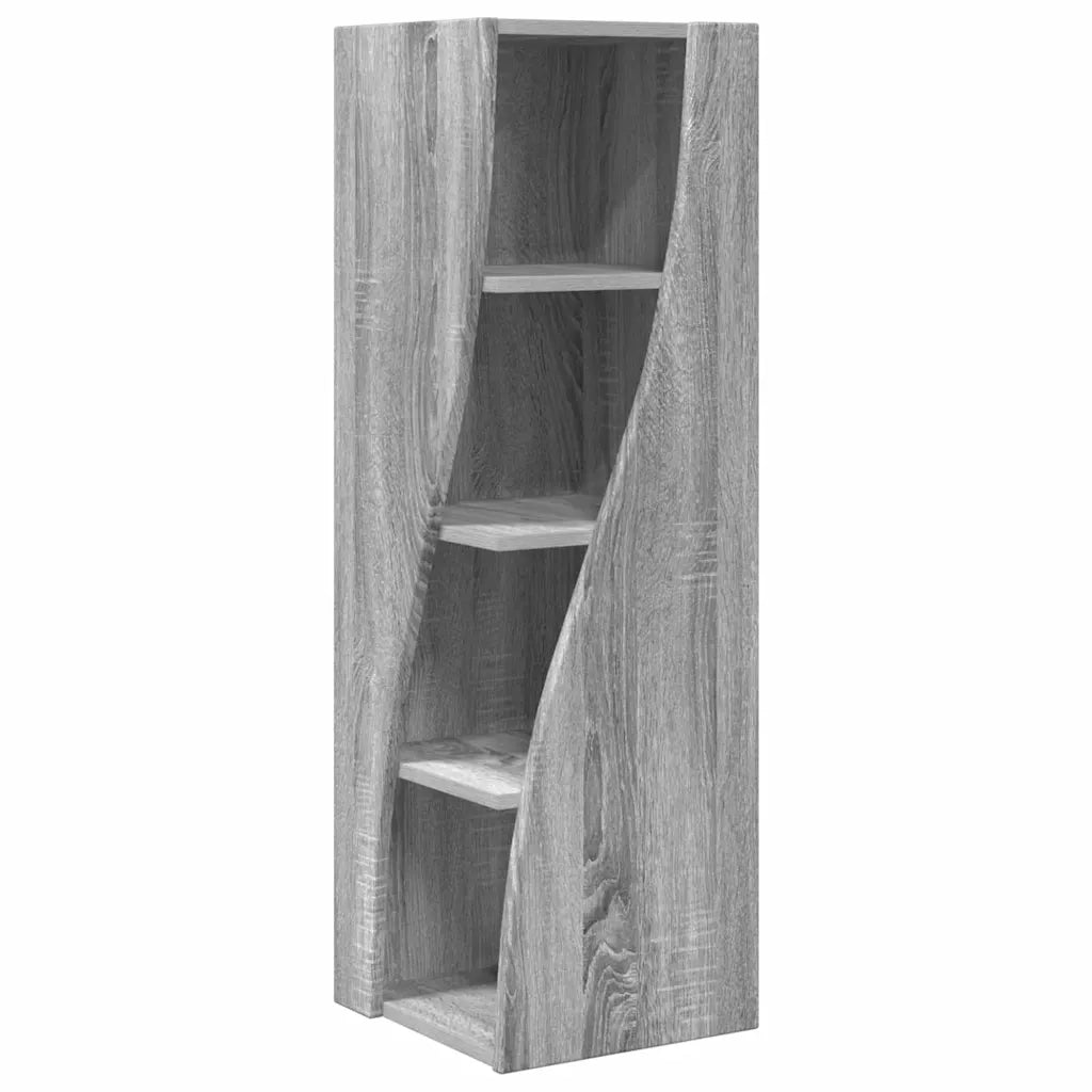 Mobile angolare Grigio Sonoma 32x32x102cm Legno multistrato 889861