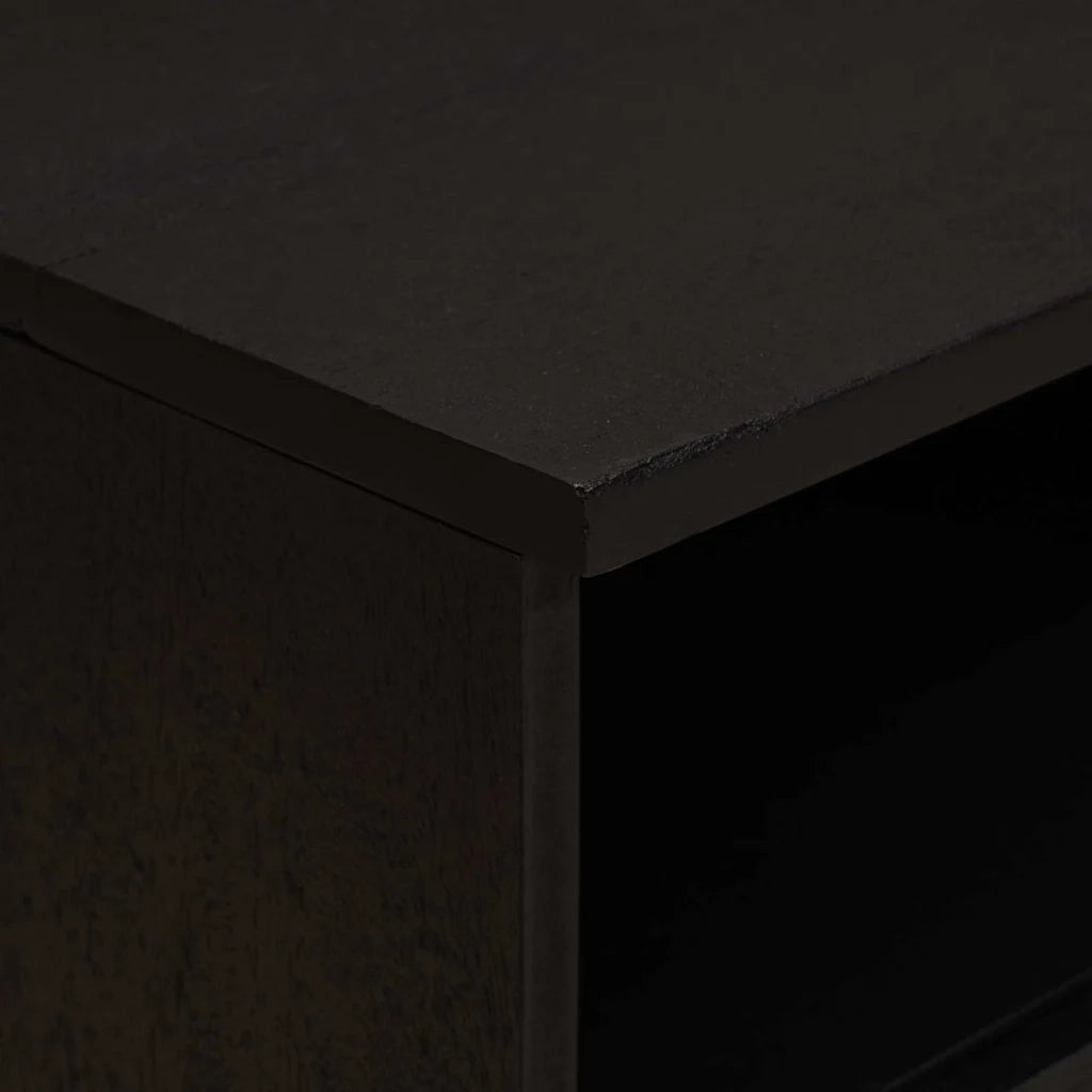 Set di 2 Comodini | Armadio da Notte | Mobiletto da notte con cassetto Nero 40 x 33 x 46 cm