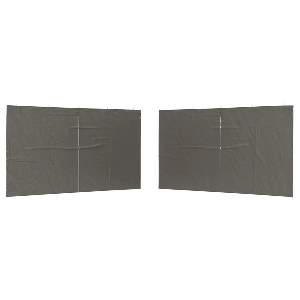 Parete per tenda da festa 2 pz Antracite 400 x 195 cm CFW5494741