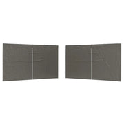 Parete per tenda da festa 2 pz Antracite 400 x 195 cm CFW5494741