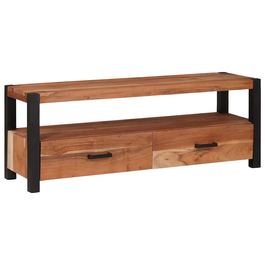 Mobile TV-Credenza per TV Marrone 110 x 30 x 40 cm legno massello di acacia