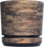 Vaso di Fiori con Regolatore di Livello e Drenaggio, 26 cm - Vaso di Plastica per Decorazione