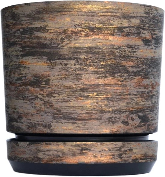 Vaso di Fiori con Regolatore di Livello e Drenaggio, 26 cm - Vaso di Plastica per Decorazione