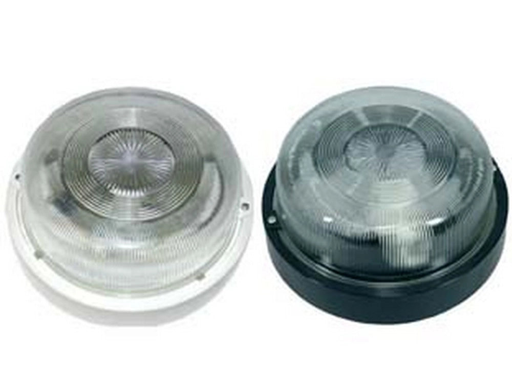 1pz plafoniera tonda polipropilene senza gabbia max 60w ip44  200x90h. cod:ferx.fer3896
