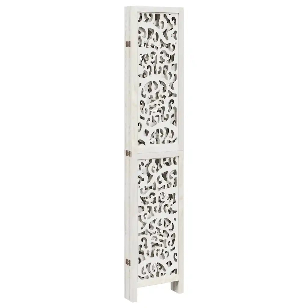 Divisorio Ambienti | Divider per stanze | Paravento 6Pannelli Bianco Legno Massello di Paulownia