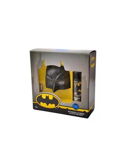 BATMAN SET MASCHERA + STELLE FILANTI + MANTELLO KIT GIOCA LA FESTA DI CARNEVALE 3+ ANNI