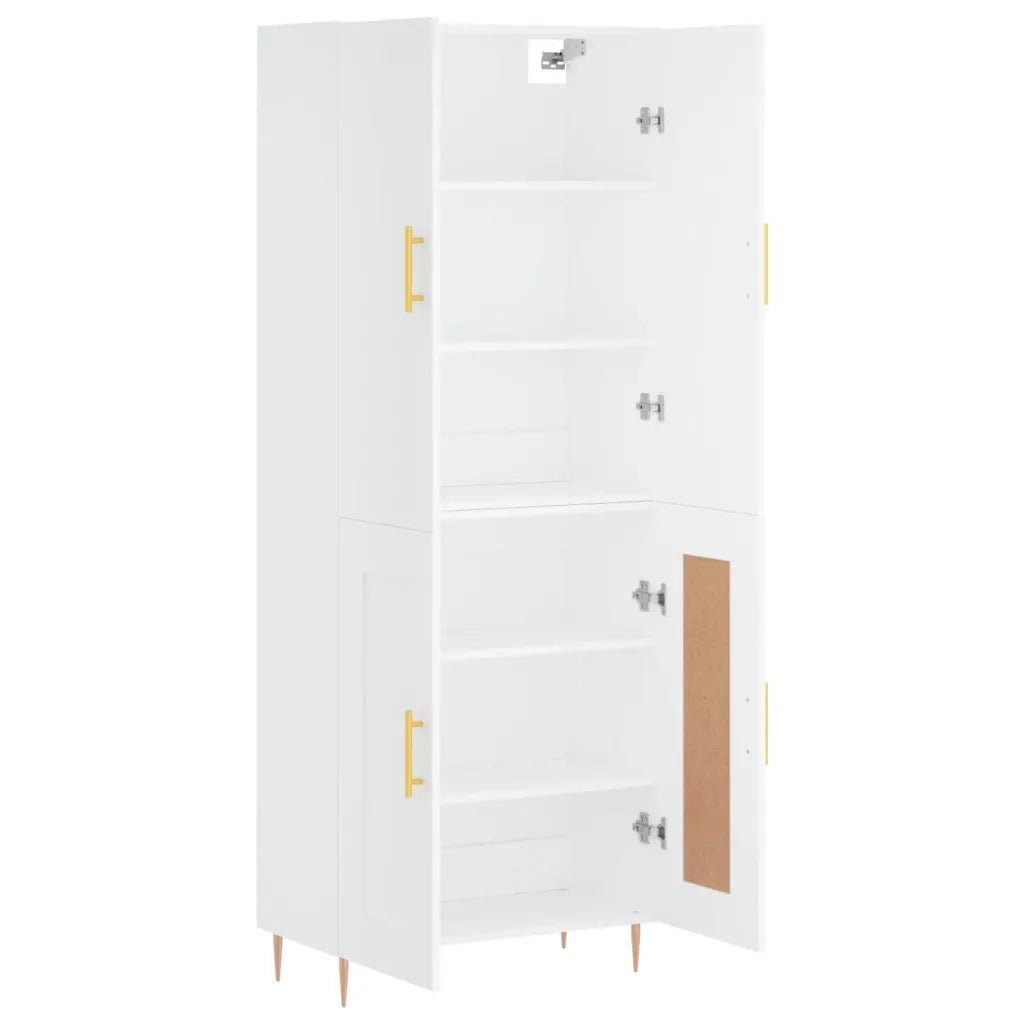 Credenza Bianca 69,5x34x180 cm in Legno Multistrato 3195779