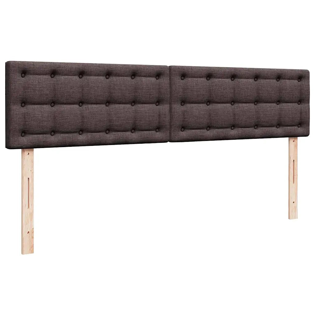 vidaXL Struttura Letto Pouf con Materassi 180x200 cm in Tessuto