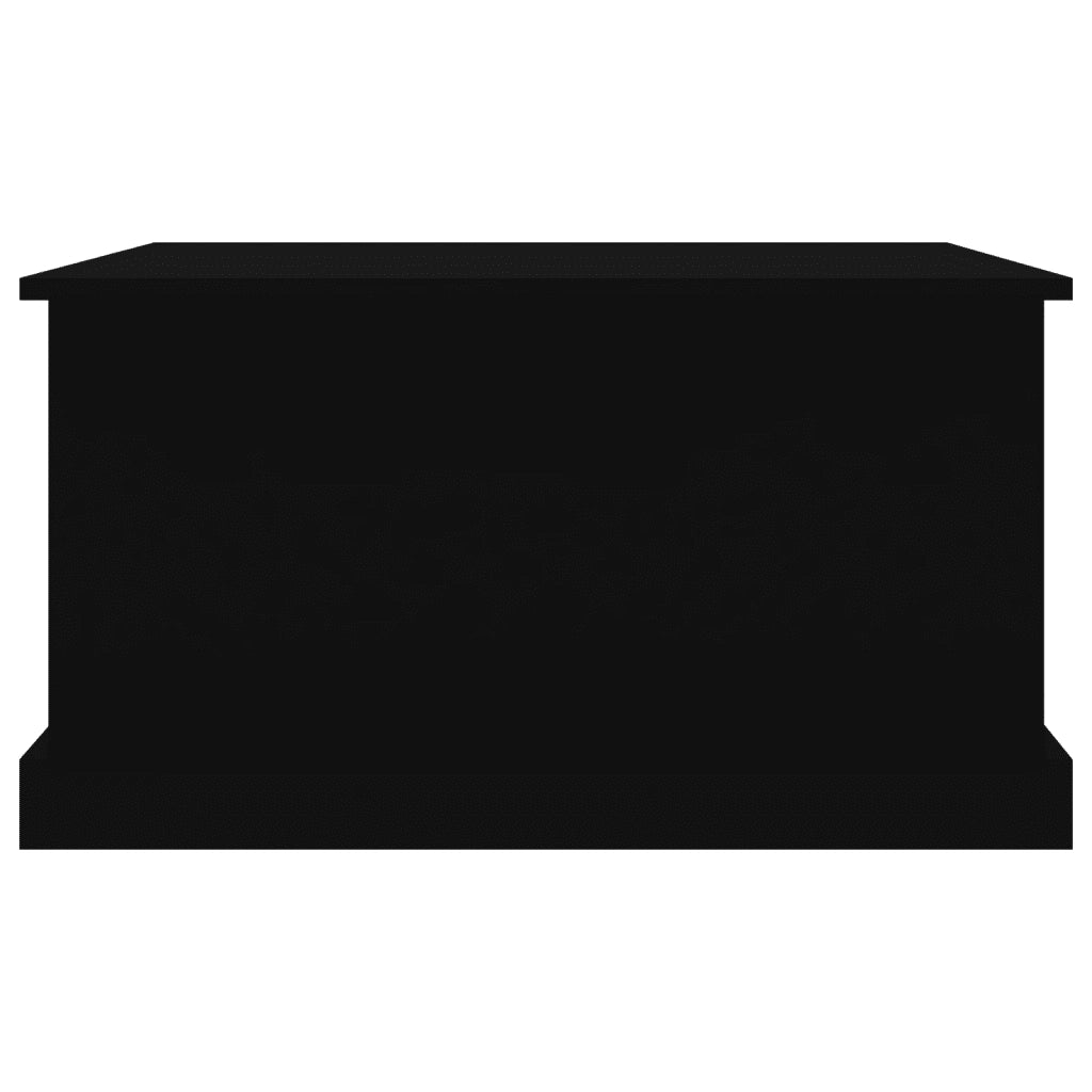 Contenitore Portaoggetti Nero 70x40x38 cm Legno Multistrato 816505