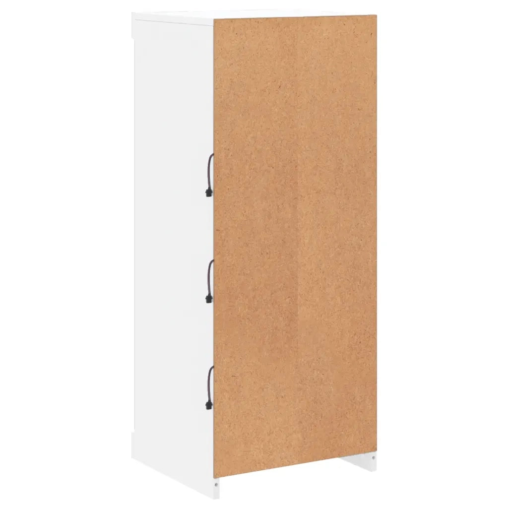 Credenza con Luci LED-Buffet-Armadio da cucina Bianca 41x37x100 cm 727278