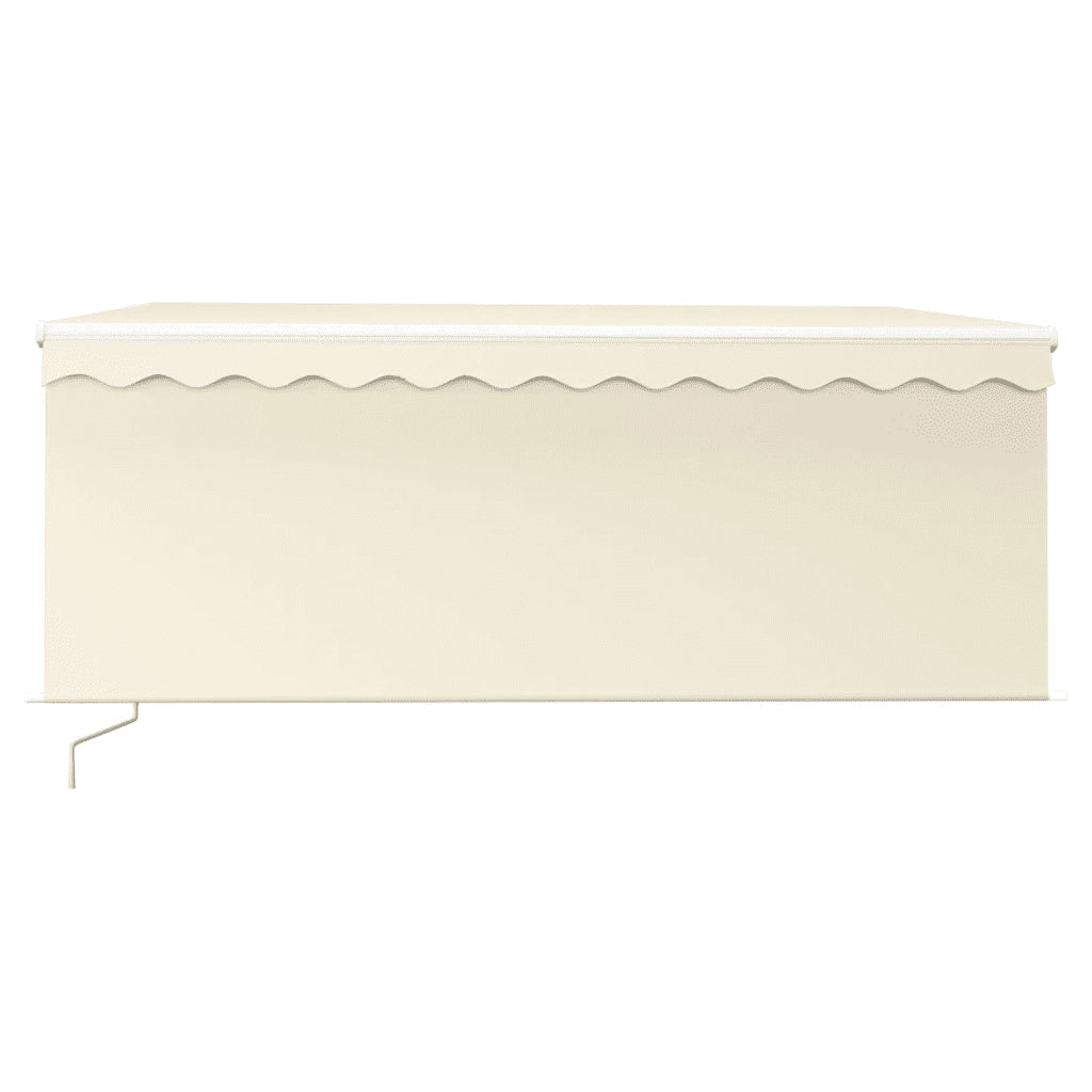 Tenda da Sole Retrattile Manuale con Parasole 3,5x2,5 m Crema 3069277