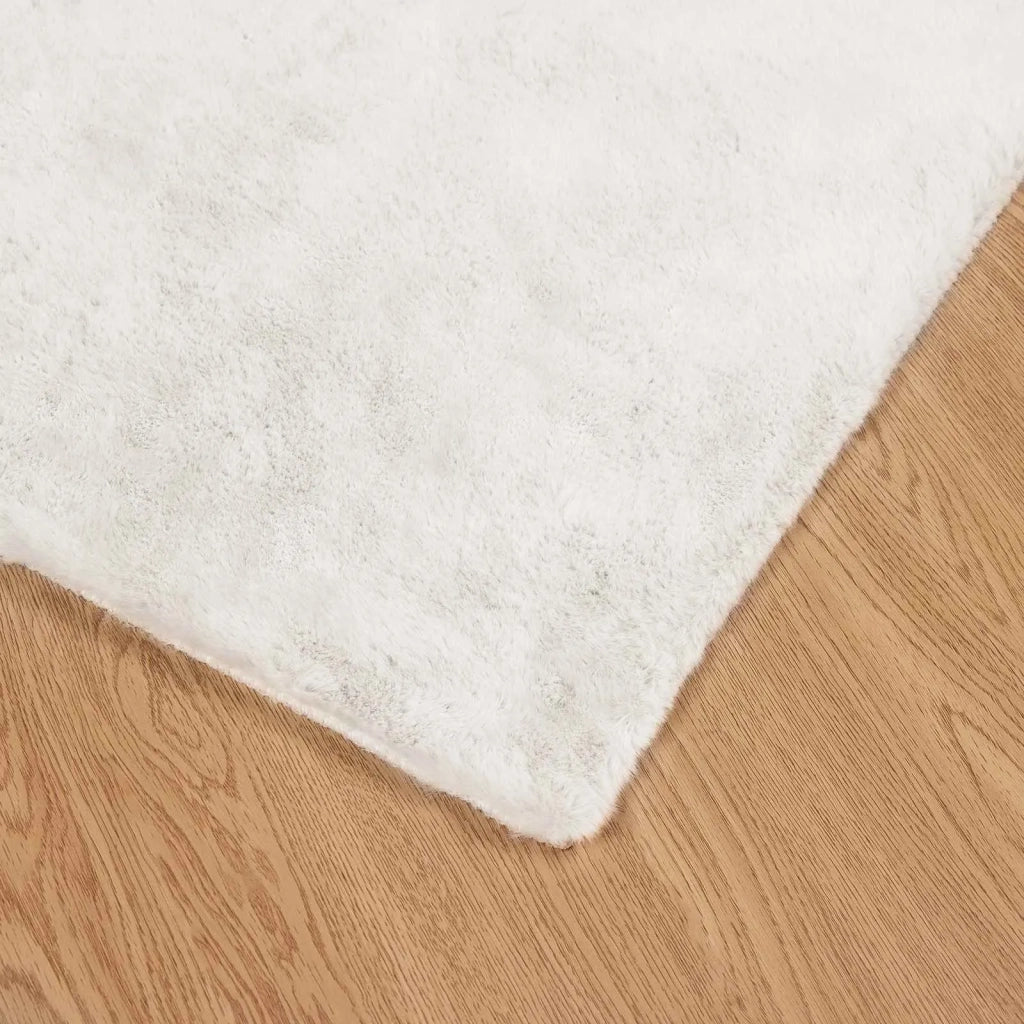 Tappeto antiscivolo in sintetica di coniglio OLITE Crema 42021658