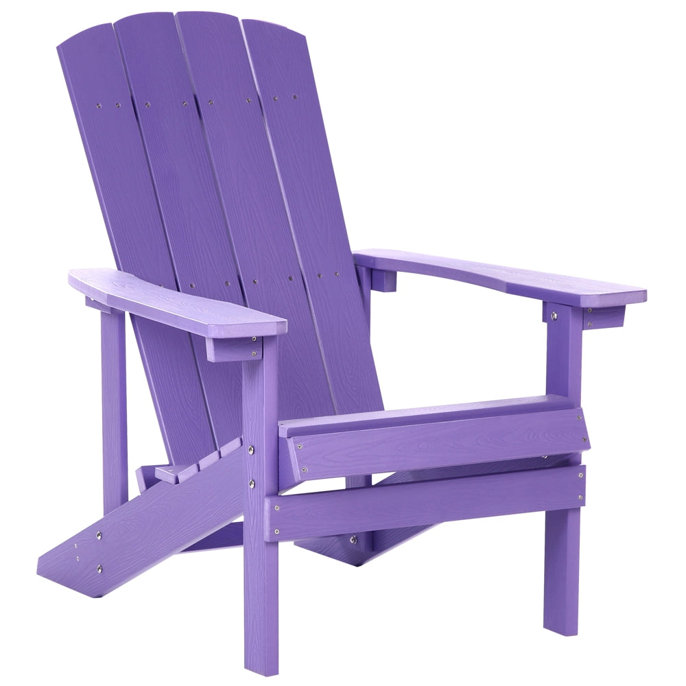 Sedia da giardino in plastica viola resistente agli agenti atmosferici in stile moderno