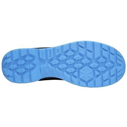 Uvex 6938244 2 Trend Scarpa di Sicurezza Bassa S1P ESD BOA Fit System SRC Taglia 44 colore Nero Blu