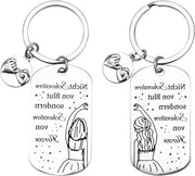 Sistema di 2 orecchini da chiave con incisione a cuore - Regalabile personalizzabile per amiche, ideale per migliori amiche, figlie, madri e colleghi
