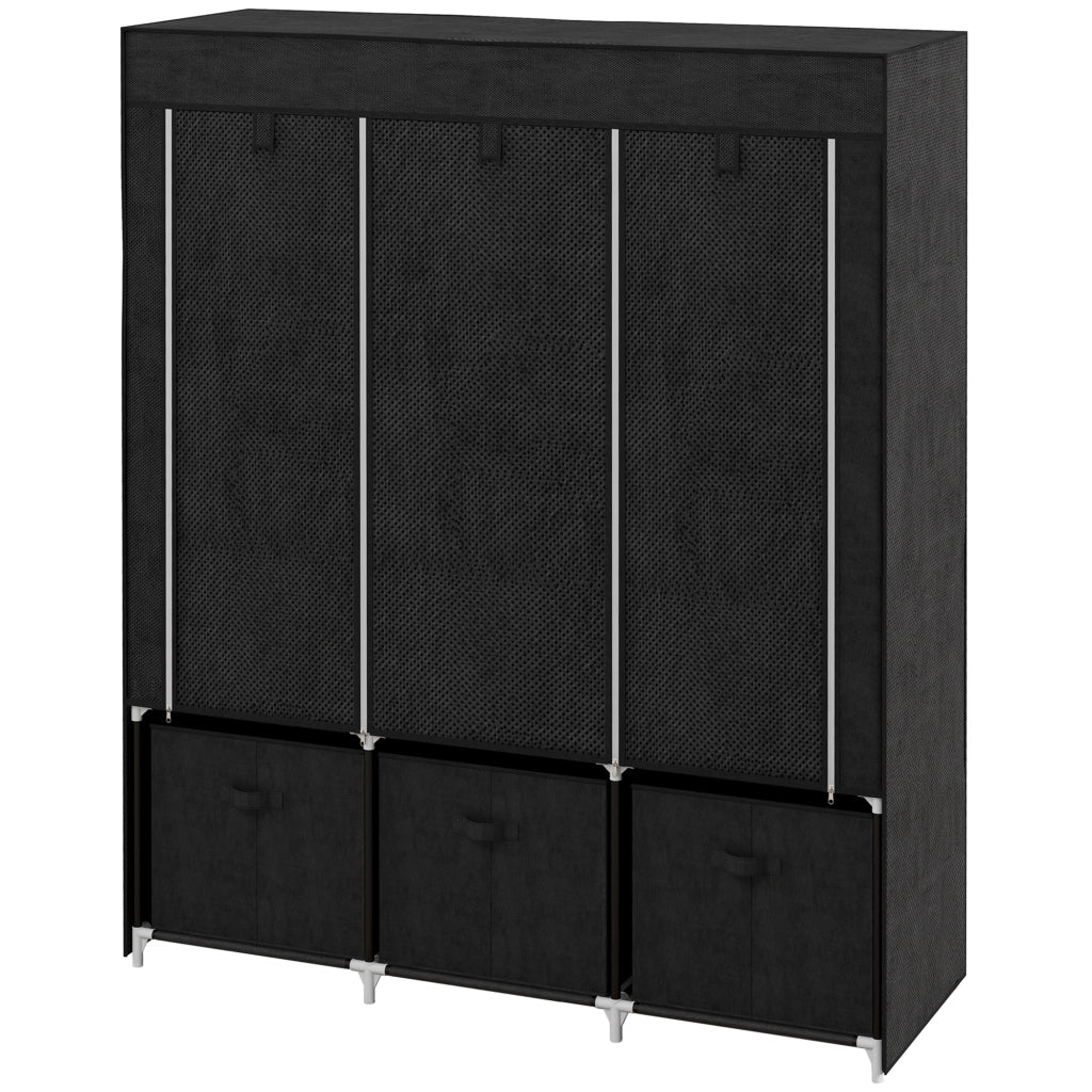 Armadio con ante scorrevoli in tessuto ¨C zephmum ¨C 125x43x162.5 cm
