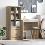 Scrivania con cassetto con lo scaffale 2 pcs Rovere Sonoma 3337347