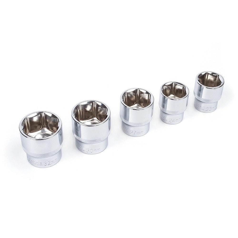 Trade Shop - Cassetta Valigetta Set Cricchetto 94 Pz Kf-94 Acciaio Cromo Vanadio 1/2" 1/4" -