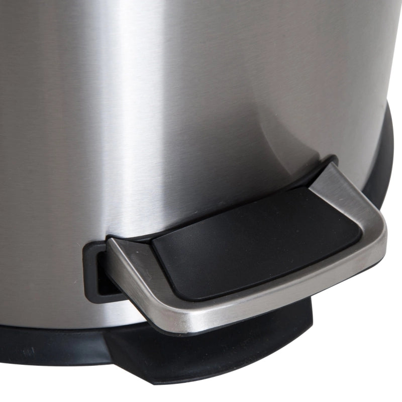 CESTINO PORTARIFIUTI A PEDALE 30 L ACCIAIO INOX ARGENTO