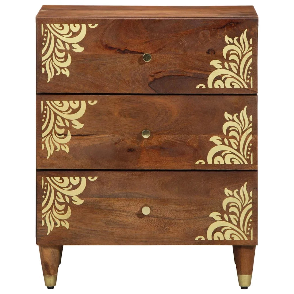 Armadio da Notte con cassetto Marrone miele 50 x 33 x 62 cm 4018745