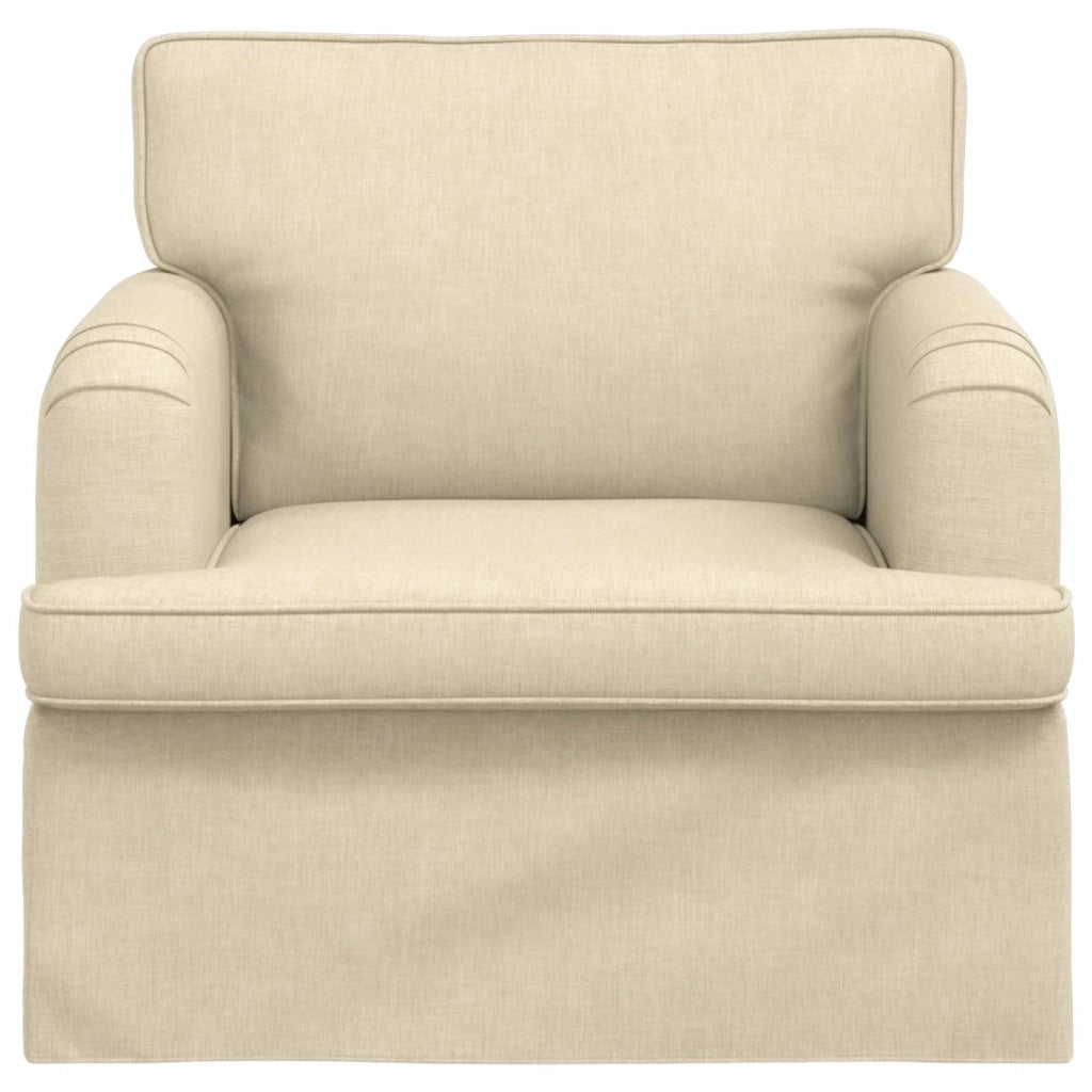 Divano | Divano da soggiorno | Sofa Crema 84 x 80 x 85 cm Tessuto
