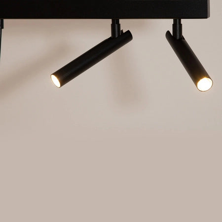 Lampada a sospensione moderna STAMP nero oro 5 luci Sigma