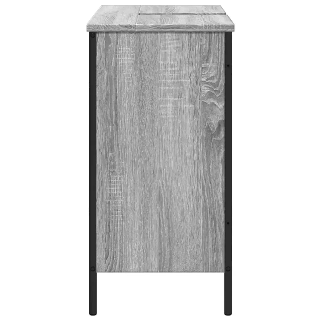 Mobile Lavabo | Armadio Lavabo Bagno Grigio Sonoma 80x30x60 cm Legno Multistrato