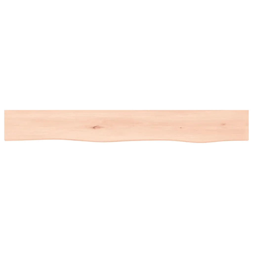 Ripiano a Parete 80x10x6 cm Legno Massello Rovere Non Trattato 363538