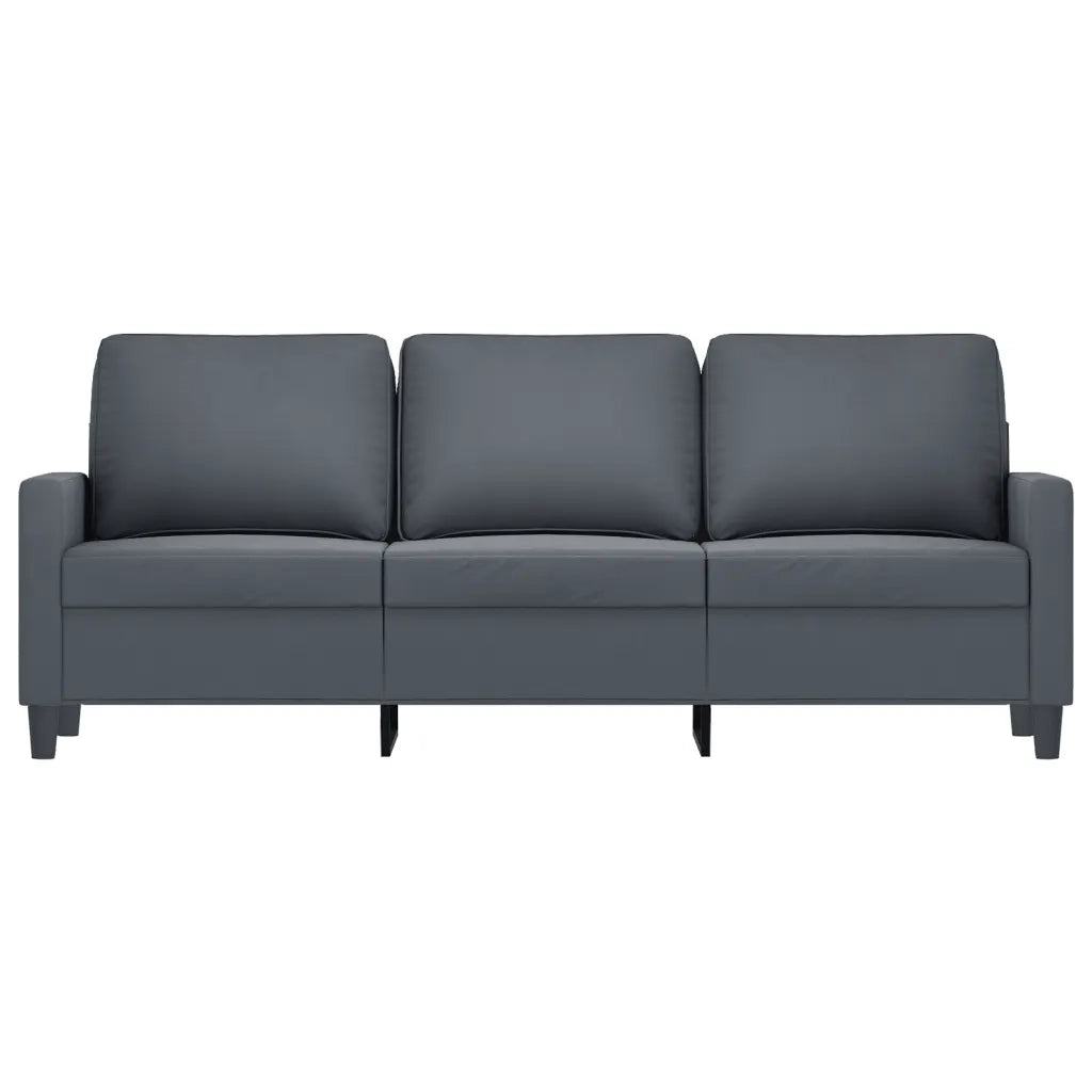 Divano | Divano da soggiorno | Sofa a 3 Posti Grigio Scuro 180 cm in Velluto