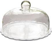 Supporto per Torta con Coperchio in Vetro - Scatola per Dessert in Vetro Translucido da 22,9cm per Casa Ristorante Festa