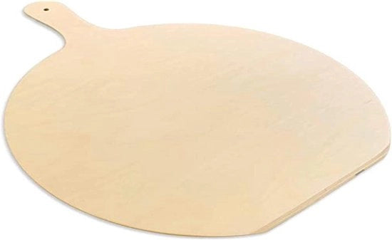 Spiedino per pizza - 35 x 44 cm - pala rotonda con manico - cucchiaio da cucina - accessori da cucina