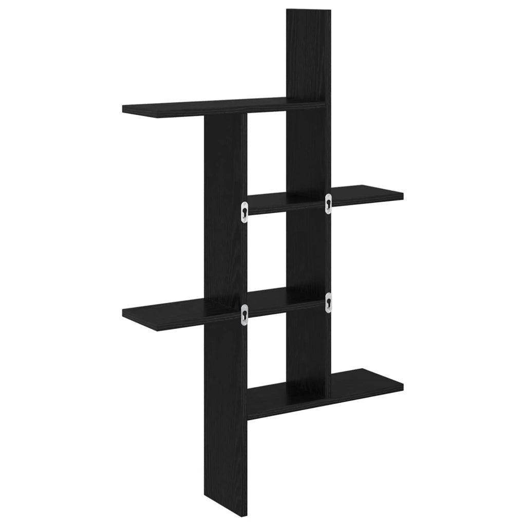 Scaffale da parete Rovere Nero 61 x 15 x 102 cm 8012189
