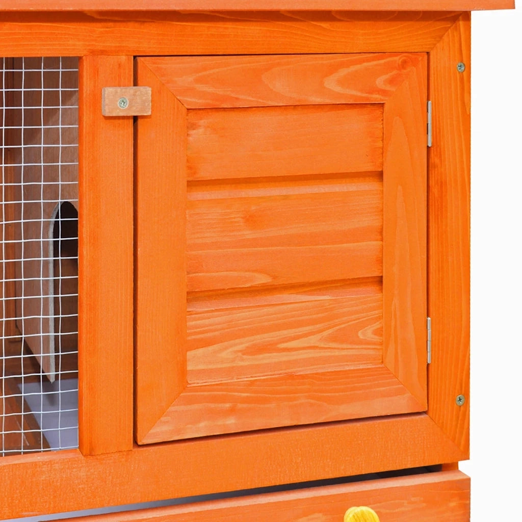 Conigliera all'Aperto Gabbia Piccoli Animali 1 Porta Legno    cod mxl 50385