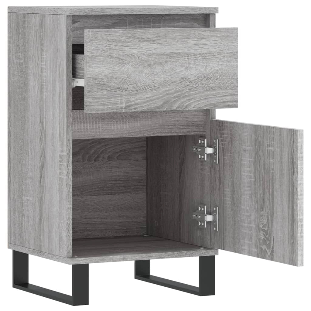 Buffet credenza cassettiera armadio mobile contenitore organizer per cucina soggiorno salotti set di 2 Sonoma 40 x 35 x 70 cm in legno ingegnerizzato grigio 02_0036946