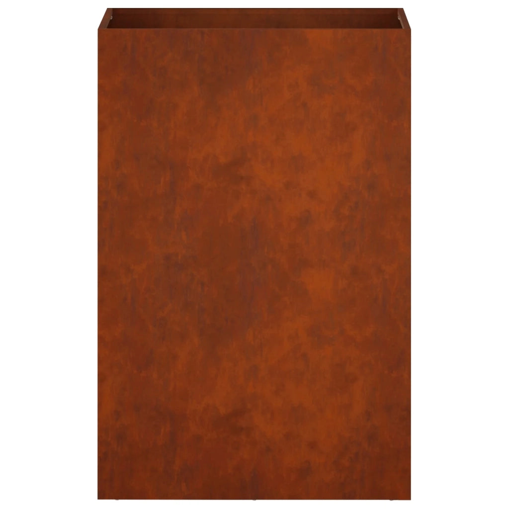 Vaso da giardino 2 pz Ruggine 40 x 30 x 75 cm Acciaio Corten 8005511