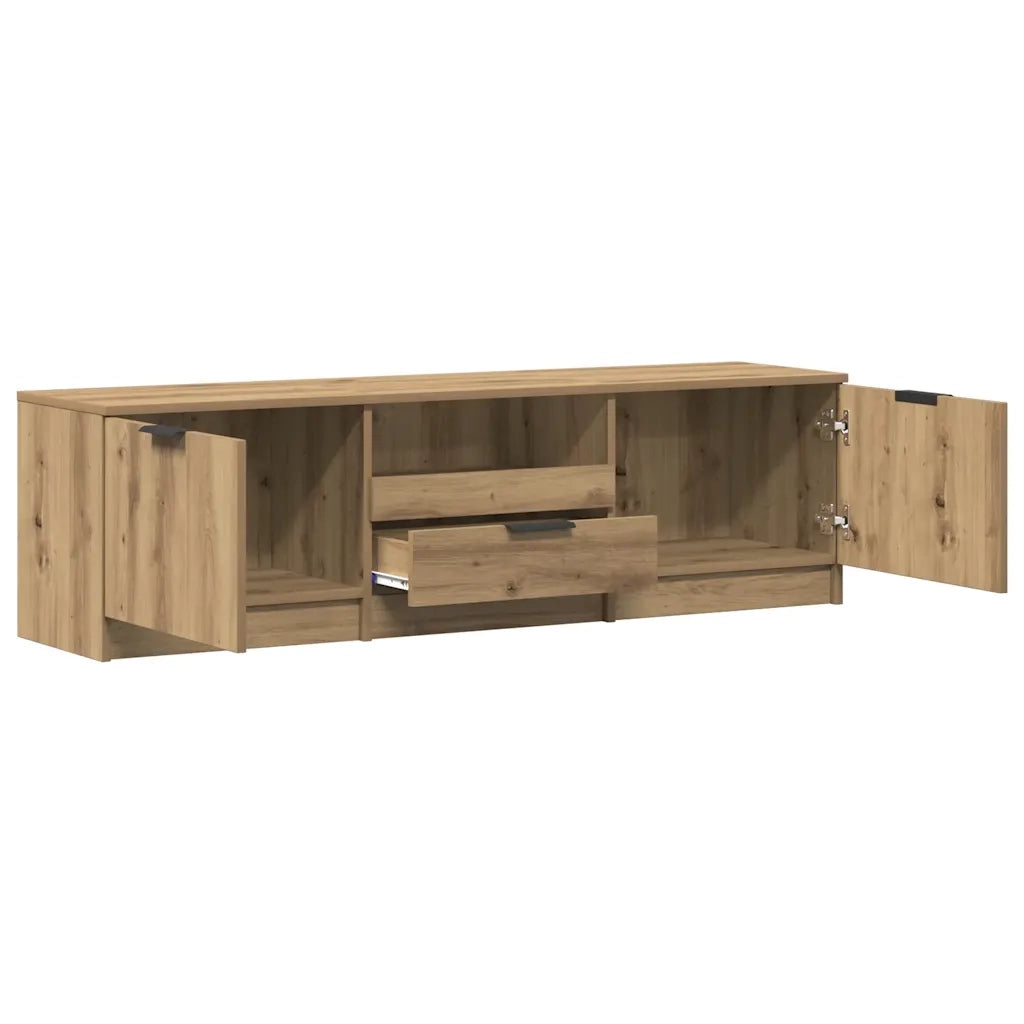 Mobile Porta TV Rovere Artigianale 140x35x40 cm in Truciolato