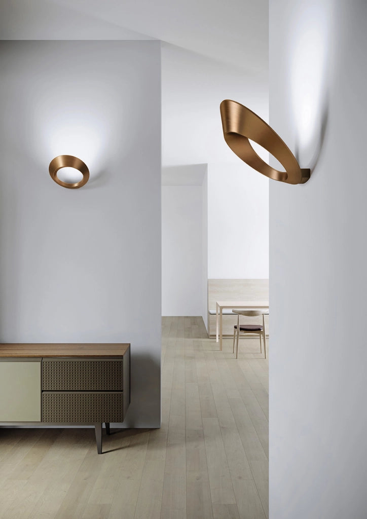 OLO APPLIQUE A PARETE RAME SPAZZOLATO A LED 4000K 3515LM 33WIN ALLUMINIO