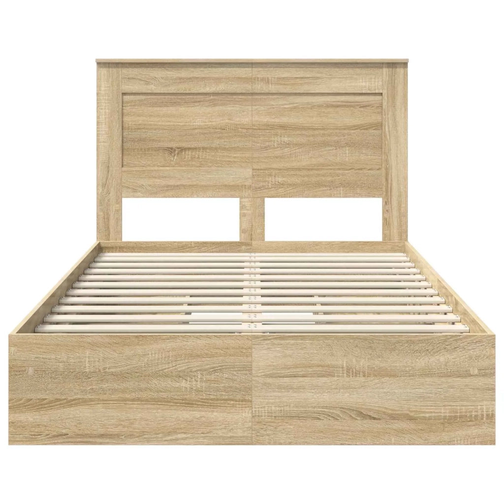 Letto con Contenitore con testiera Rovere Sonoma 120 x 200 cm 3410260