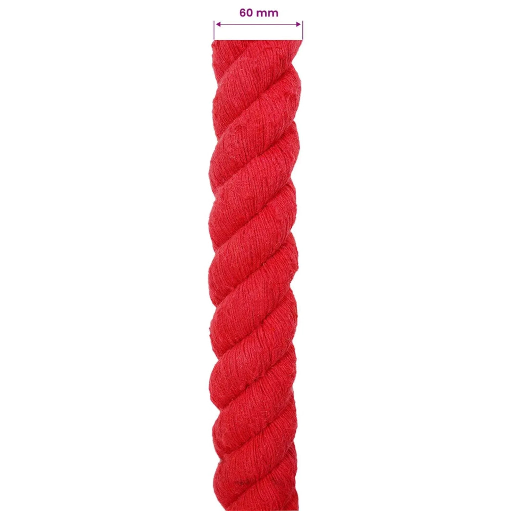 Corda Rosso 6 x 6 x 500 cm Cotone