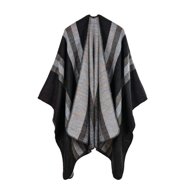 Sciarpa da donna in cashmere con ampi spacchi