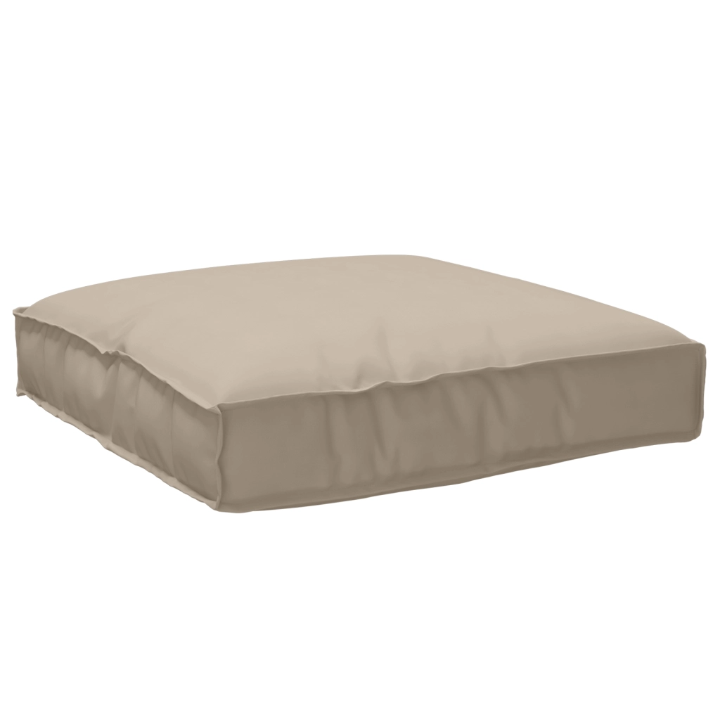 Cuscino per pallet Tortora 80x80x12 cm Tessuto Oxford