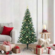 Albero di Natale artificiale con luci integrate Verde 150 cm