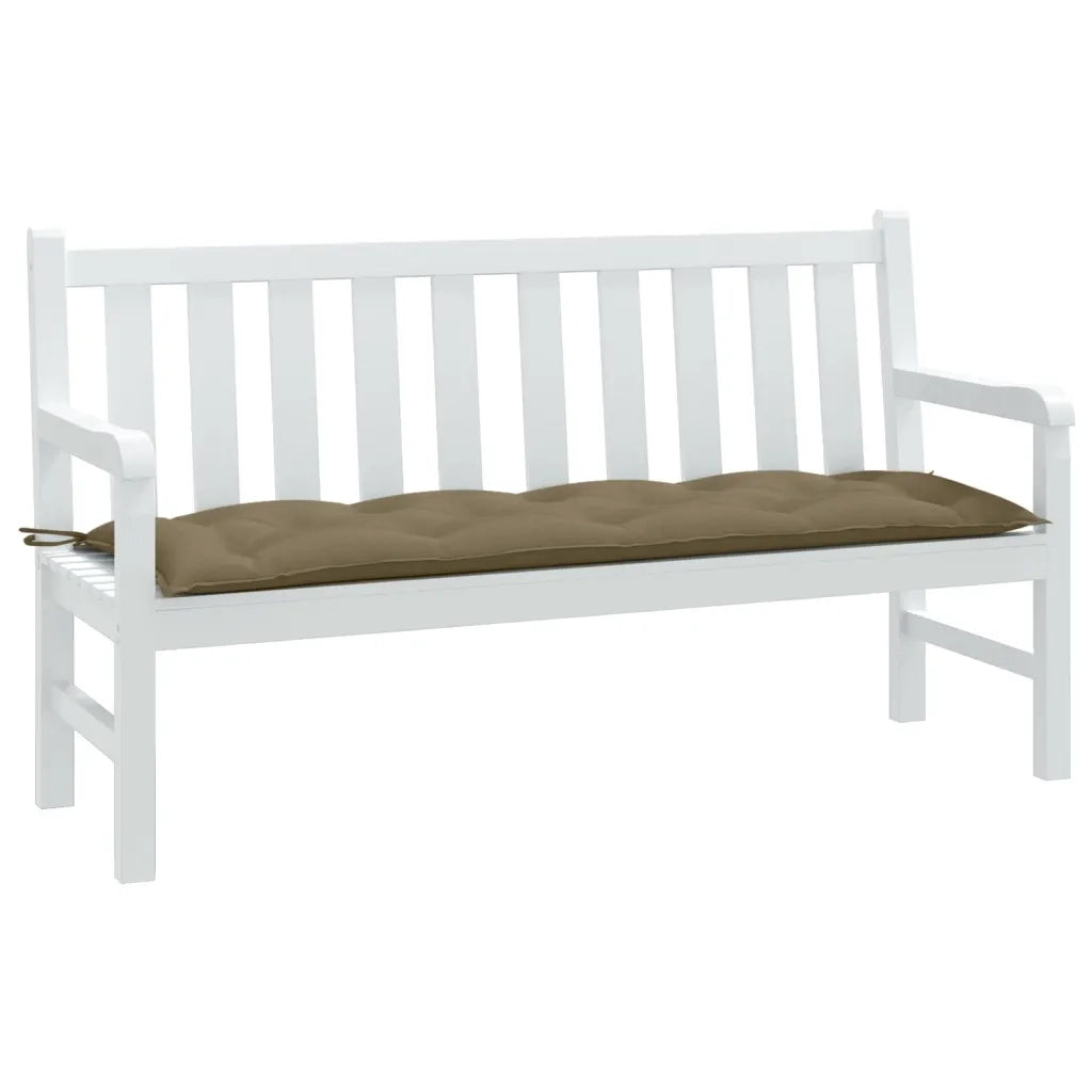 Cuscino Panca da Giardino-Cuscini per panchina da esterno Tortora M¨¦lange 150x50x7cm in Tessuto