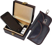 Scudo Faraday per Auto - Protezione RFID per Chiavi di Accensione - Scudo Faraday per Chiavi di Accensione - Scudo Faraday - Borsa Faraday 

Modello: 
- Dimensioni: 
- Materiale: 
- Capacità di Blocco: 
- Frequenze di Blocco: