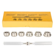 Set di riparazione orologeria professionale - Kit di attrezzi - Retro della cassa - Chiave - Matrici - Acciaio - Argento - Strumenti di riparazione orologeria