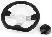 Pompa del Volante Sostenibile - Progettazione Ergonomica - Sensazione di Comfort per la Mano - Design Unico - Installazione Facile - Adatto per Go-Kart/Buggy - Modello per Go-Kart